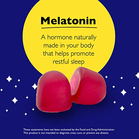 Bach RESCUE PLUS Melatonin Gomas para Dormir, Sabor Natural de Morango, Auxílio para o Sono, Suplemento Alimentar, Vegano, Sem Glúten, Sem Sabores, Cores ou Adoçantes Artificiais, 3 Pacotes, 180 g