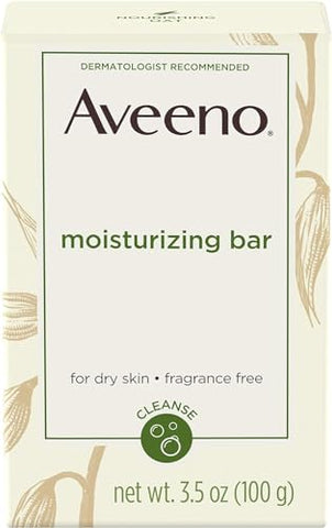 Aveeno - AVEENO Naturals Barra Hidratante para Pele Seca 100g (Embalagem com 12 unidades) – Variação de Embalagem