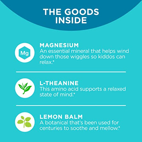 Kids Chillax Gummies – Suplemento de Magnésio, L-Teanina e Melissa, Sabor Sorvete – Marca OLLY - OLLY