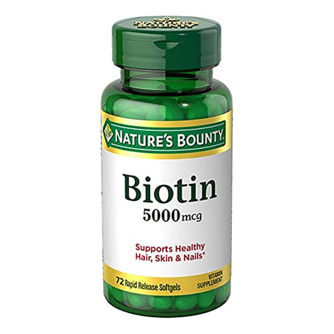 Nature's Bounty - Nature’s Bounty Biotina 5000 mcg Cápsulas Líquidas 72 un (Pacote com 5) – Comprar Online | Nature’s Bounty