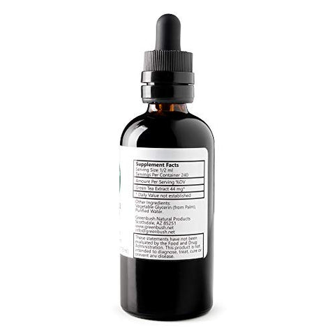 Greenbush Natural Products - Concentrado de Chá Verde Greenbush | Extrato Líquido 4 oz (118 ml)