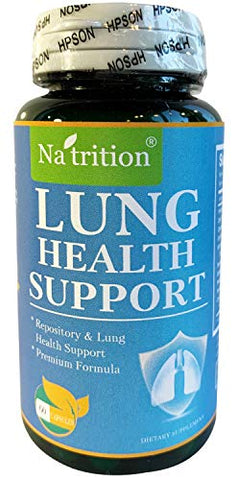Na'trition - Na’trition NATRITION – Suplemento Natural para Saúde Pulmonar – Suporte para Pulmões com Vitamina C, Zinco, Quercetina e Pó de Gengibre – 60 cápsulas