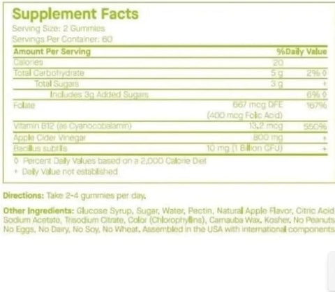 Generic - Spoiled-Child J29 Vinagre de Maçã PROBIÓTICO NUTRACÊUTICO – 60 Gomas