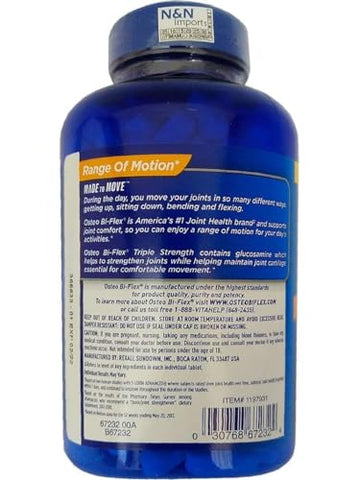 Osteo Bi-Flex - Osteo Bi Flex Tripple Strength – 200 Comprimidos, Embalagem de 1 – Suplemento para Articulações