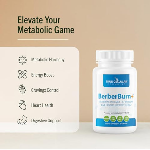 True Cellular Formulas - BerberBurn: Suplemento de Berberina e Magnésio – Potencialize sua saúde com BerberBurn!
