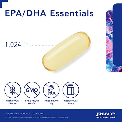 EPA/DHA Essentials – Óleo de Peixe Concentrado para Apoiar a Saúde Cardiovascular – EPA Premium - Pure Encapsulations
