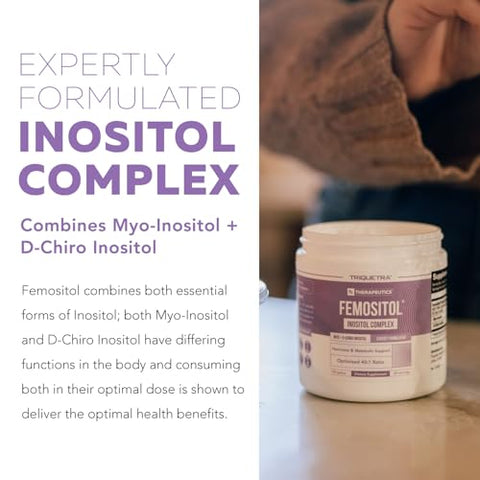 Triquetra Health - FemoSitol Pó de Inositol | Myo-Inositol – 100g | Aumente sua Saúde Hormonal