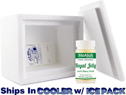 Fresh Royal Jelly – Puro, Natural – Sem Aditivos/Sabores/Conservantes – 57g - Stakich