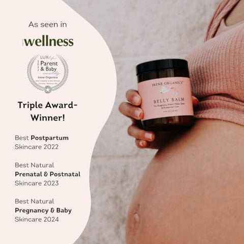 Creme Orgânico para Prevenção e Tratamento de Estrias na Gravidez – Irene Organics: Bálsamo Anti Estrias Premiado para Barriga de Grávida e Pós-parto 120g