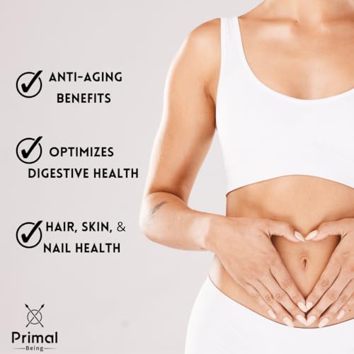 Colostro de Carne Bovina Alimentada com Capim – Suporte à Função Imunológica, Saúde Intestinal, Cabelo, Anti-Envelhecimento, Desempenho Atlético, Recuperação – 90g Pó sem Sabor, 3000mg por Porção - Primal Being