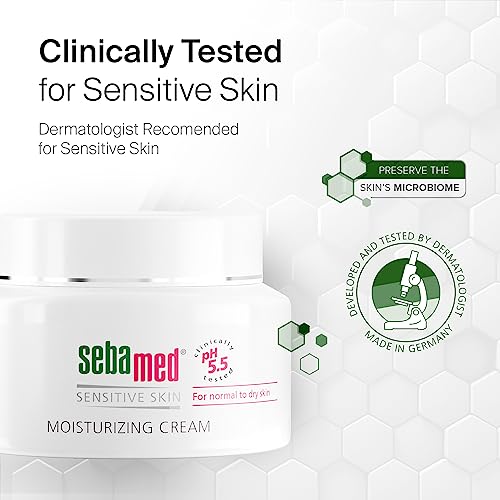 SEBAMED - Creme Facial Hidratante Sebamed Recomendado por Dermatologistas para Pele Sensível com Vitamina E 75ml (2 Unidades)