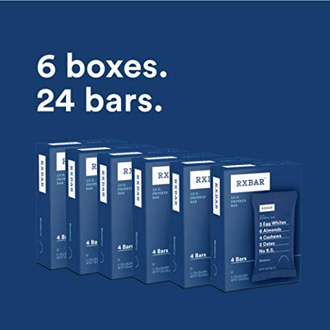 Blueberry: Barra de Proteína, Lanche Rico em Proteínas, Sem Glúten, Embalagem com 24 Unidades - RXBAR