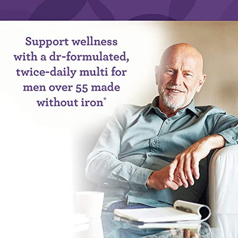 Men’s 55 Multivitamin – Multivitamínico Diário para Homens 55+ – com Vitaminas do Complexo B – Vegetariano, Não-OGM, Kosher e Livre de Glúten – 120 Comprimidos (60…) - Innate Response Formulas