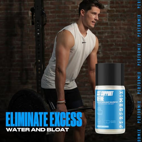 SST Suporte Define Diurético Não-Estimulante – 60 Cápsulas Vegetais – Reduz Retenção de Água e Inchaço – Suporte à Saúde do Trato Urinário - PERFORMIX