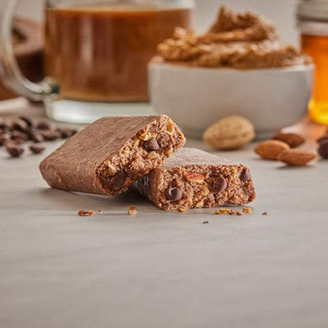 Barra de Proteína G2G, Amêndoa Mocha, Ingredientes Naturais, Refrigerada para Frescor, Lanche Saudável, Substituto de Refeição Delicioso, Sem Glúten, 8 Unidades (Embalagem com 8)