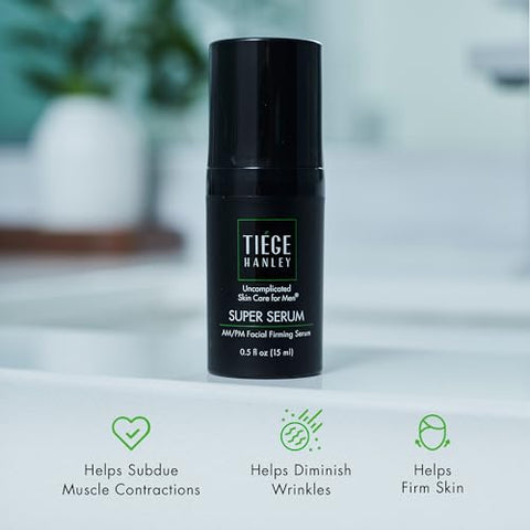 Super Serum Anti-Envelhecimento (1-Pack) – Soro Facial Firmador para Homens – Soro Facial Masculino com Ácido Hialurônico Sódico - Tiege Hanley
