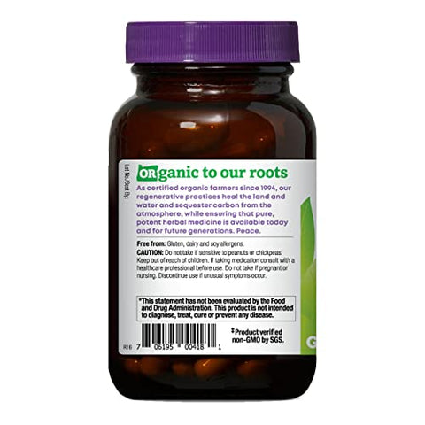 Oregon's Wild Harvest - Oregon’s Wild Harvest – Cápsulas de Astragalus Orgânico Certificado para Suporte à Imunidade, 1125 mg, 90 Unidades