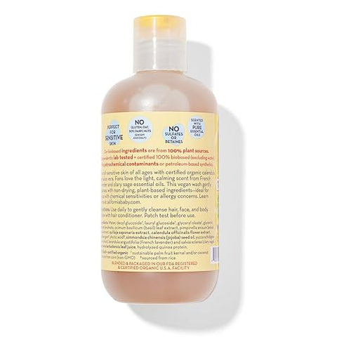 Shampoo e Sabonete Líquido California Baby Calendula – Testado contra alergias, para pele seca e sensível, 100% à base de plantas – Certificado pelo USDA, 251 mL / 8.5 fl. oz