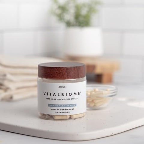 VitalBiome®: Melhore sua saúde intestinal com este poderoso probiótico de alta qualidade – 60 cápsulas - Plexus