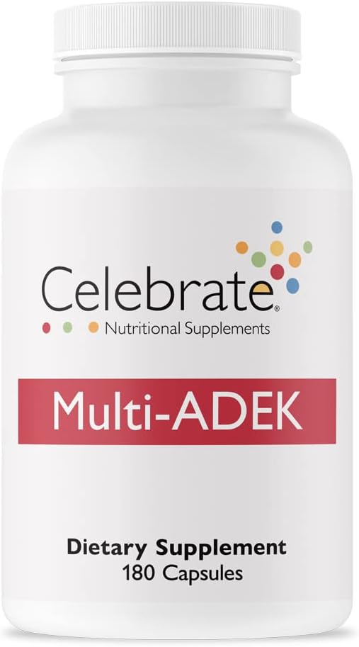 Celebrate Bariatric Supplements - Celebrate Vitamins Multi ADEK – Multivitamínico Diário para Bariátricos, Alto Nível de Vitaminas A, D, E, K, Sem Ferro
