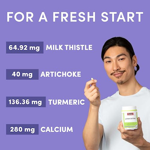 Detox Fígado com Cardo de Leite – Limpeza e Desintoxicação do Fígado – 60 Cápsulas - Swisse