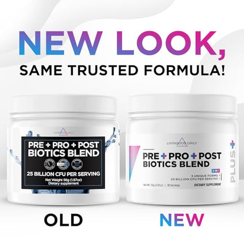 Blend em Pó Livingood Daily Pre Pro Post Biotics – Probióticos para Mulheres | 100g