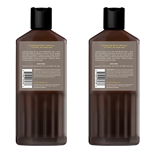 Vintage Suede Body Wash – 16 fl oz (Pack of 2) | Notas de Musgo Branco e Âmbar Rico  Cremo - Cremo