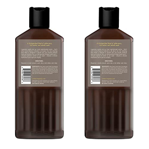 Vintage Suede Body Wash – 16 fl oz (Pack of 2) | Notas de Musgo Branco e Âmbar Rico  Cremo - Cremo