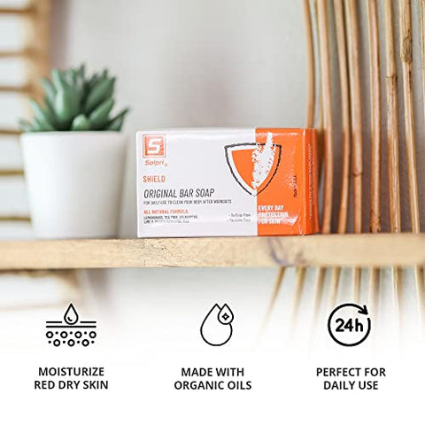 Sabonete em Barra Solpri Shield Limão Capim-Limão Tea Tree Eucalipto 120g (Pacote com 6)