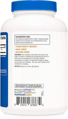 Fadogia Agrestis – 240 Cápsulas | 600 mg Por Porção – Extrato Potente 10:1, Livre de Glúten e GMO - Nutricost