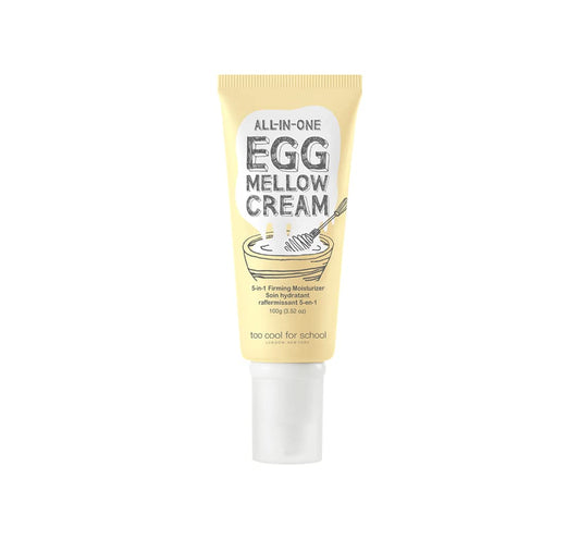 Creme Facial Anti-Idade Egg Mellow 100g | Hidratante Firmador Anti Rugas | Fibra de Colágeno Puro 98% - Too Cool For School
