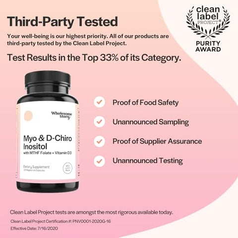 Wholesome Story - Myo-Inositol: Suplemento em Pó para Equilíbrio Hormonal e Bem-Estar  X, 100g