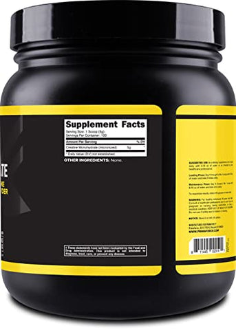 Creatina Monohidratada em Pó Micronizada 500g (1,1 lbs) – Potencialize seus resultados! - Primaforce