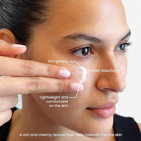 Retinol Moisturizer – 2.5% Retinol e Ácido Hialurônico para Rejuvenescimento Facial e Anti-Envelhecimento – Para Mulheres e Homens | 50g - Kleem Organics