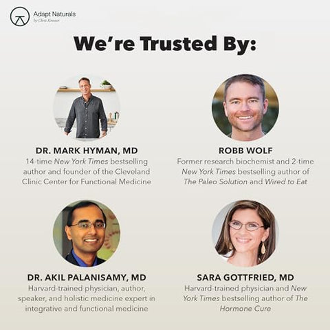 ADAPT NATURALS BY CHRIS KRESSER - Adapt Naturals Bio-Avail Myco – Suplemento de Cogumelo Bio-disponível 8 em 1 – Complexo de Cogumelos – Chaga, Cordyceps, Reishi, Lions Mane – Pressão Sanguínea, Memória, Imunidade – 120 Cápsulas