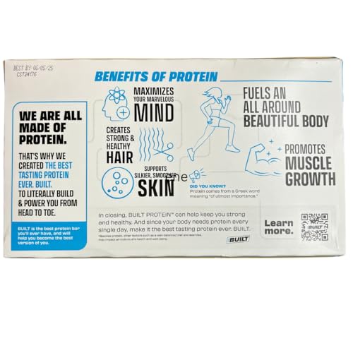 Generic - (14 PACK) BUIL.T Barras de Proteína de Colágeno – 7 Bolinhas de Massa de Brownie 7 Bolinhas de Coco Xalez Cartão de Agradecimento