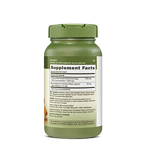 Herbal Plus Curcumin 1000mg Extra Forte, 120 Cápsulas, Suporte Antioxidante - GNC