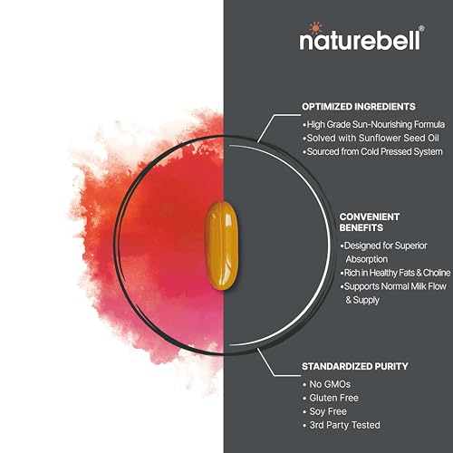 Lecitina de Girassol 2.400mg, 4 Meses de Fornecimento, 240 Cápsulas | Enriquecido com Óleo de Semente de Girassol Não-OGM – Rico em Fosfatidilcolina – Sem Soja, Sem Glúten - NatureBell