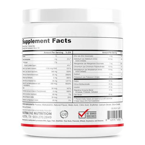 Vitality – Pó de Vitaminas e Minerais (Sabor Frutas Vermelhas – 30 Porções) - NutraOne