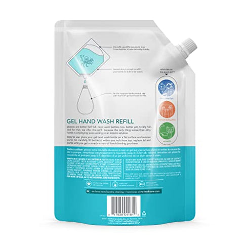 Recarga de Sabonete Líquido Method Gel, Queda d’Água, Fórmula Biodegradável, 1000 ml (Pack com 6 unidades)
