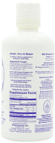 Herbal Answers - Aloe Force – Suplemento Alimentar de Aloe Vera Puro, 946ml (32oz)