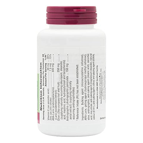 Herbal Actives Tri Immune – Folha de Oliveira, Arabinogalactanos, Andrographis – 60 cápsulas vegetais | Natures Plus - Natures Plus