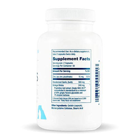 Arches Tinnitus Formulas - Arches Tinnitus Formula – Fórmula Natural para Alívio do Zumbido nos Ouvidos – 100 Cápsulas – 25 Dias de Tratamento – Ginkgo Max 26/7