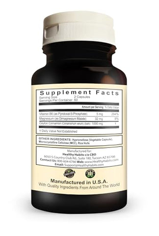 Healthy Habits - StrictionBP – Frasco de 120 Cápsulas Vegetais para Hábitos Saudáveis