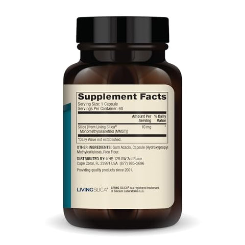 Suplemento Alimentar de Colágeno de Sílica, 60 Porções (60 Cápsulas), Livre de Transgênicos, Sem Glúten, Sem Soja - Dr. Mercola