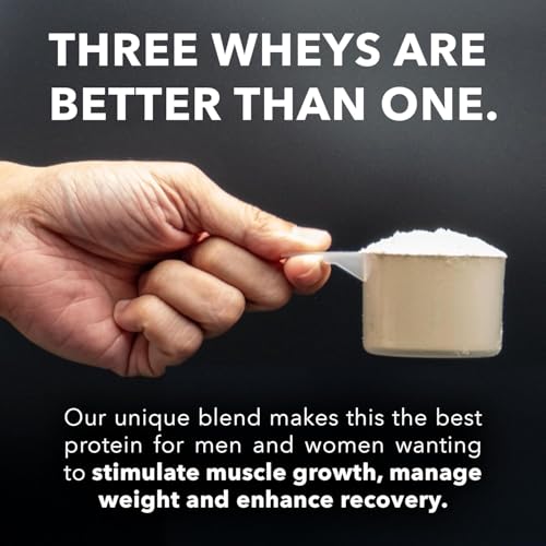 Fantastic Nutrition - Whey Fantastic Unflavored – Pó de Proteína Whey 100% Natural – Mistura Única de 3 Wheys: Isolado, Concentrado – Grass Fed