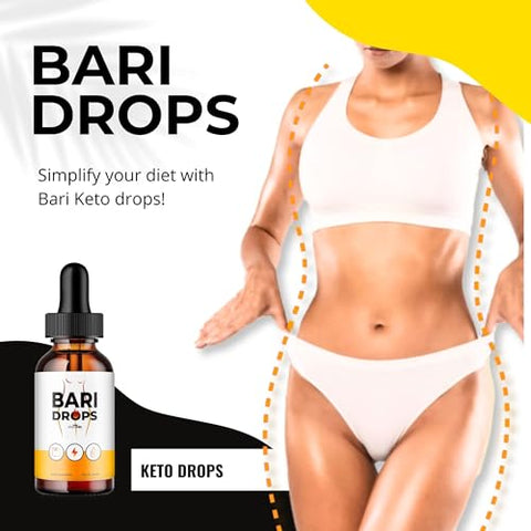 VIVE MD - Bari Drops Extract Líquido Keto Drops Fórmula Natural – Máxima Potência, Suporte Vitamínico para Saúde e Fitness, Bari Liquid Drops para Bem-Estar Geral, Baridrops, Bari