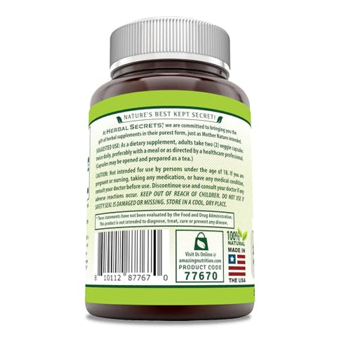 Extrato de Chá Verde Herbal Secrets 1000 Mg por Porção | 120 Cápsulas Vegetais | Não-OGM | Sem Glúten | Fabricado nos EUA - Amazing Nutrition
