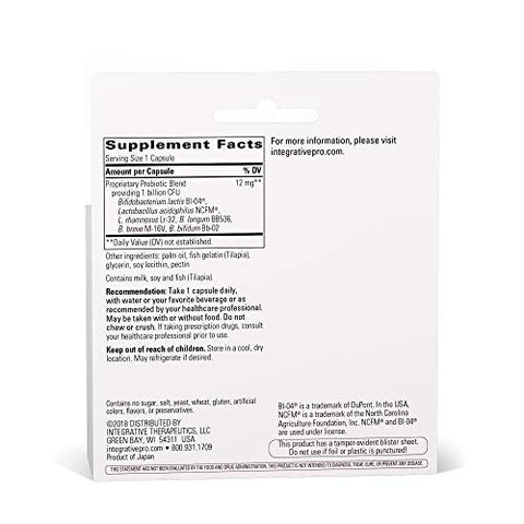 Pro-Flora Concentrate – Probióticos para a Saúde Intestinal Masculina – 60 Cápsulas - Integrative Therapeutics