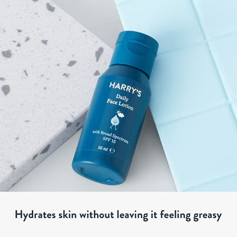 Harry's - Loção Facial Harry – Hidratante Facial com FPS 15, 50 ml (Pacote com 2)